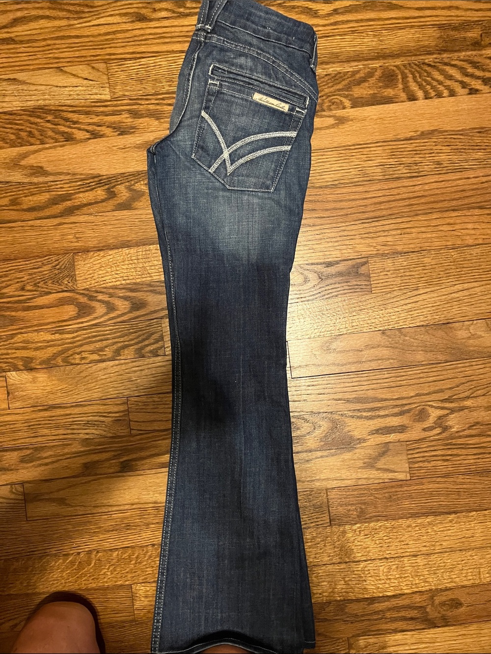 William Rast Dark Blue Wide Leg Jeans